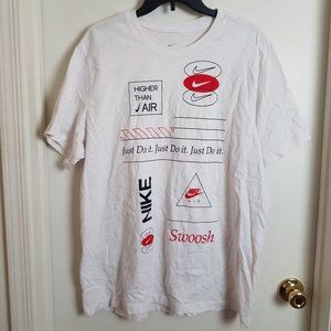The Nike Tee by Nike Mens T Shirt Size XL White Higher Than Air Swoosh
